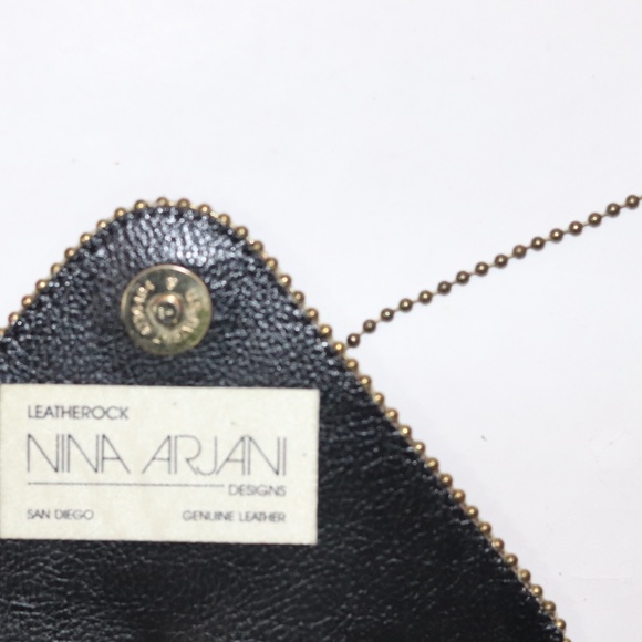 LEATHEROCK NINA ARJANI GOLD LEATHER CROSSBODY - Picture 5 of 5